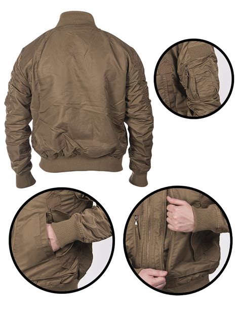 Tactical Flight Jacket Dark Coyote Miltec