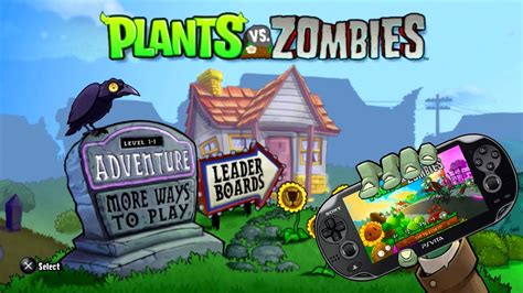 Plants Vs Zombies Ps Vita Full Walkthrough Youtube