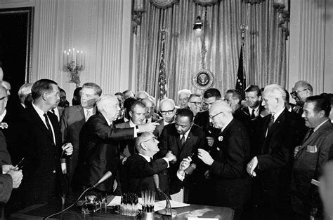 Photo Signing Of The Civil Rights Act Of 1964 Lbj Library