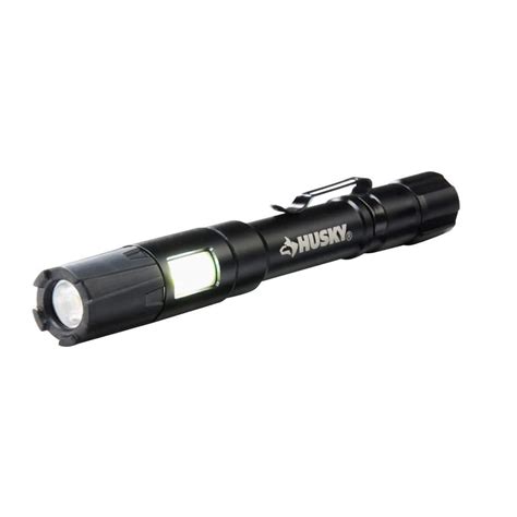 Husky Lumen Led Aluminum Penlight With Side Flashlight Impact And