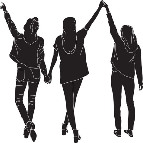 13561 Best Friends Silhouette Royalty Free Images Stock Photos