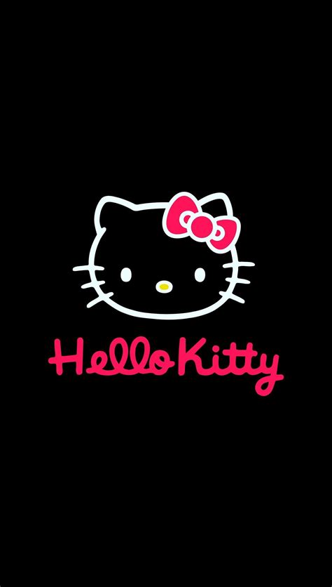 Hello Kitty black Wallpaper 4k HD ID:12427