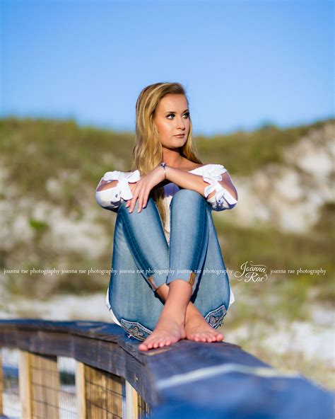 Summer Senior Session Barefoot Girls Beautiful Blonde Senior