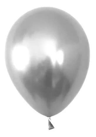 50 Globos R12 Látex Cromados Para Aire O Helio Chrome Crome Cuotas