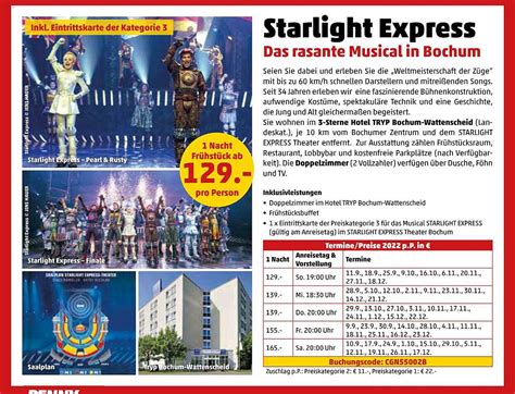 Starlight Express Das Rasante Musical In Bochum Angebot Bei Penny