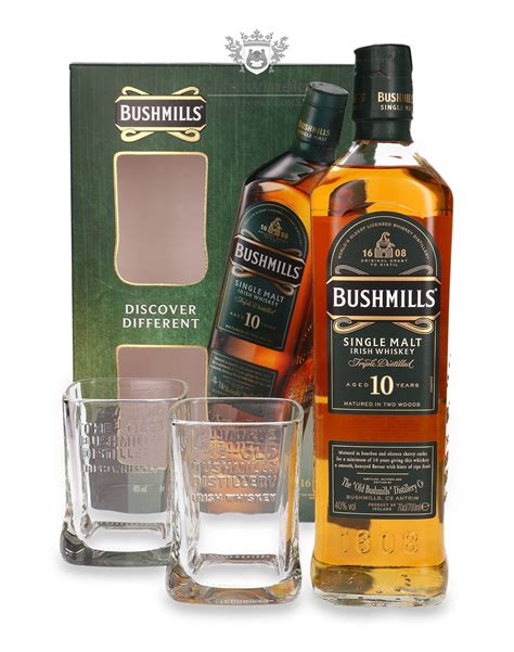 Bushmills 10 Letni 2 Szklanki 40 0 7l Dom Whisky