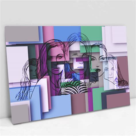 Quadro Decorativo Mulheres Artístico em tela Canvas Parcelado S