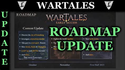 WARTALES News Roadmap Update For Oct 2022 YouTube