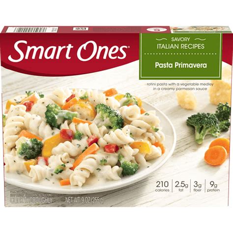 Smart Ones Pasta Primavera Frozen Meal 9 Oz Box Healthier Options Edwards Food Giant