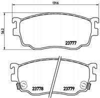 Klocki hamulcowe Klocki Przód mazda 626 Gw Kombi 2 0 Ditd Td 97 02