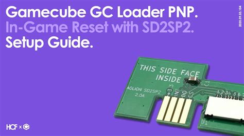 Gamecube GC Loader PNP In Game Reset IGR With SD2SP2 Setup How To