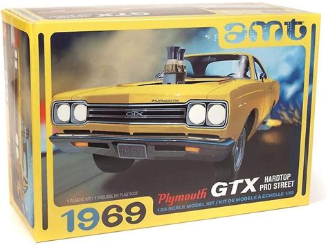 Amt Skill Model Kit Plymouth Gtx Hardtop Pro Street Scale