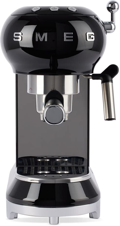 Machine Espresso Manuelle Noire Par Smeg Ssense France