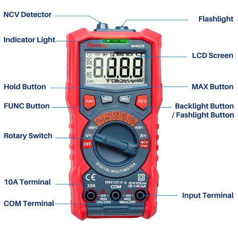 Buy Astroai Digital Multimeter Trms Counts Auto Ranging Ohmmeter