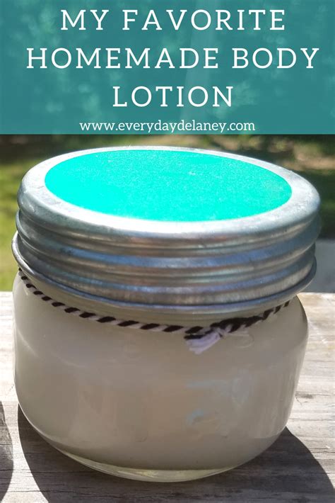 My Favorite Homemade Body Lotion Homemade Body Lotion Natural Body