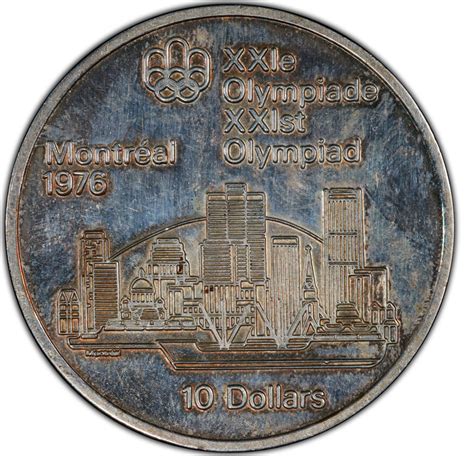 Dollars Olympiades De Montr Al Vue De La Ville Canada Numista