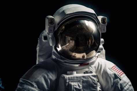 Premium Ai Image Close Up Of An Astronaut Floating In Outer Space