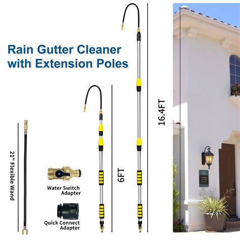 Snapklik.com : Karveden Gutter Cleaning Tools - 16.4FT Telescoping