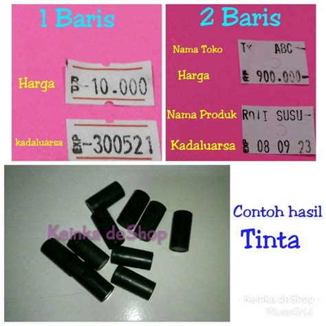 Jual Refill Isi Tinta Cadangan Price Labeller Alat Cetak Label Bandrol