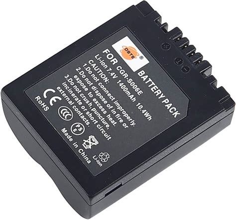 Batteria Cga Cgr S Dmw Bma Per Panasonic Lumix Dmc Fz Fz Fz