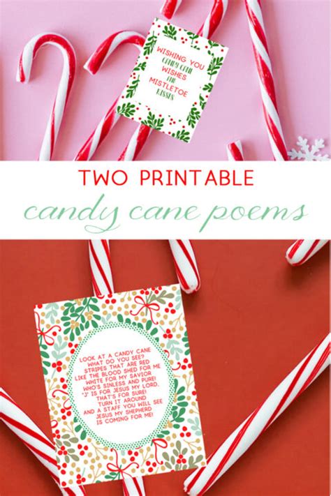 Candy Cane Poem {Free Printable Candy Cane Poems}