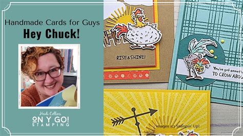 Create Handmade Cards For Guys With The Hey Chuck Stamp Set From