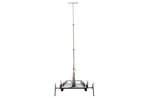 Larson Electronics Three Stage Light Mast Trailer Mounted Extends