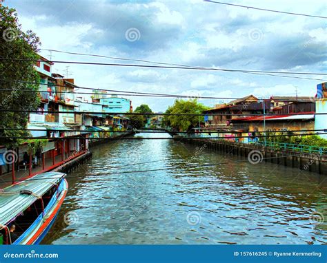 View on the Chao Phraya River, Bangkok Editorial Image - Image of house ...