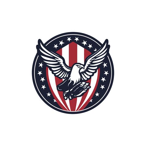 American Flag Eagle vector logo design 33303699 Vector Art at Vecteezy