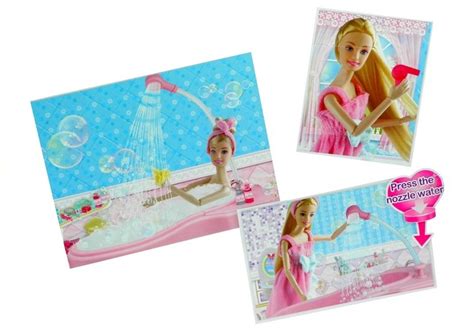 Set Doll In Bath Bathroom Accessories Toys Dolls Houses Buggys