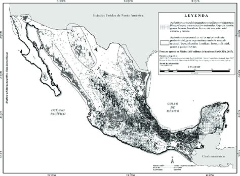 Frontera Agrícola De México Fuente Siap 2017 Atlas Agroalimentario