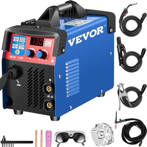 VEVOR MIG Welder 130A Welding Machine 3 In 1 Combo MMA MIG LIFT TIG