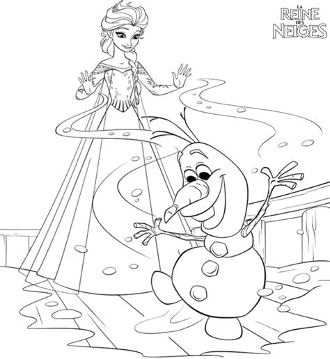 Coloriage Princesse Elsa