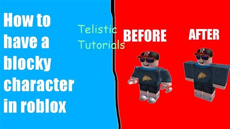 How To Have A Blocky Body In Robloxtelistic Tutorials Youtube