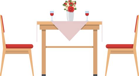 Dining Table Clipart Design Illustration Png