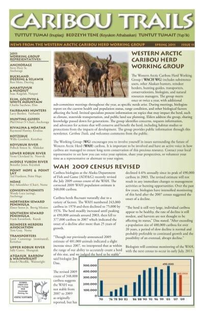 Caribou Trails Western Arctic Caribou Herd Working Group