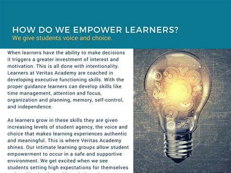 Empowering Learners Veritas Academy