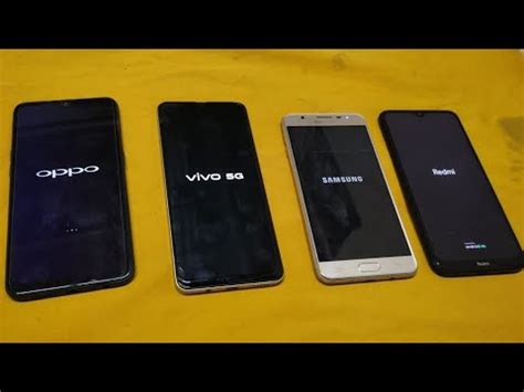 Oppo Vs Vivo G Vs Samsung Vs Redmi Reboot Speed Test Youtube