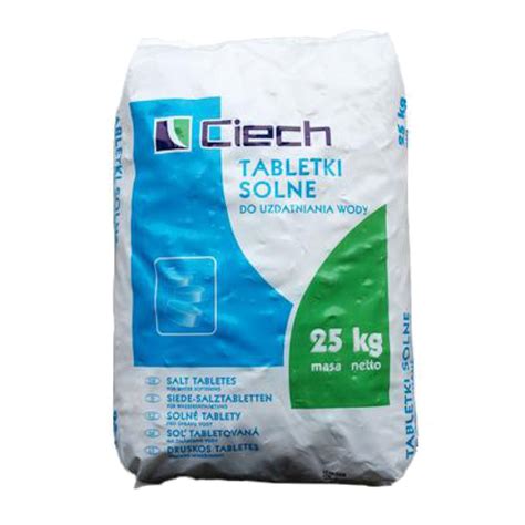 SÓL TABLETKOWANA DO ZMIĘKCZACZY WODY 25 KG CIECH 5287928633