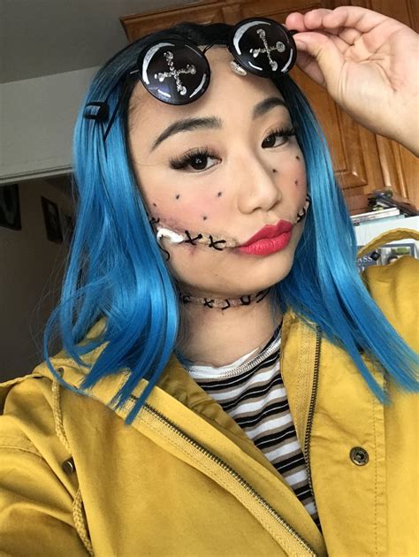 Coraline Costume Costumes Coraline Costume Halloween Makeup