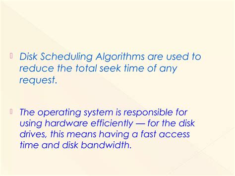 Disk Scheduling Algorithms Ppt