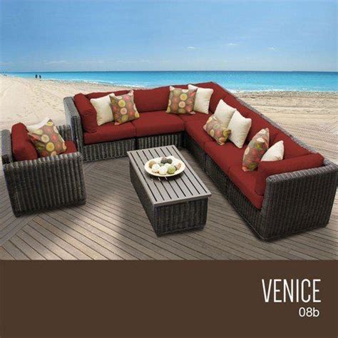 TKC Venice 8 Piece Outdoor Wicker Patio Furniture Set