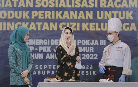 Cegah Stunting Ning Nurul Dan Arumi Ajak Bunda Olah Produk Perikanan