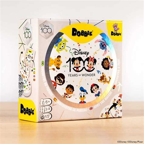 DOBBLE disney 100 YEARS OF WONDER gioco da tavolo PARTY GAME età 6