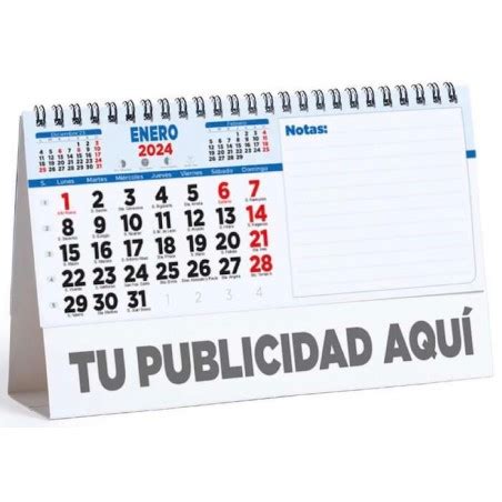 Calendarios Baratos De Sobremesa Personalizados Con Tu Logo 22x14 Cm