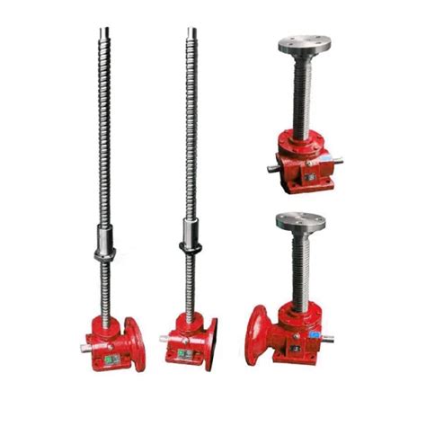 Swl Screw Jack For Lift System Power Transmission 180 Ratio Reduction