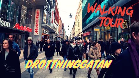 Stockholm City Walking Tour 2022 Drottninggatan 4k YouTube