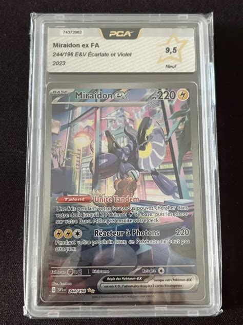 Carte Pokemon Miraidon Ex Ev Ecarlate Violet Fr Pca Eur