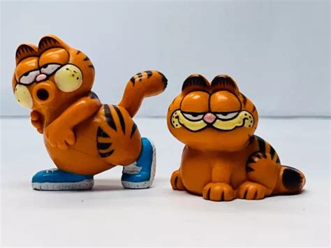 Vintage Garfield The Cat Pvc Figures Set 1980s Character Toy