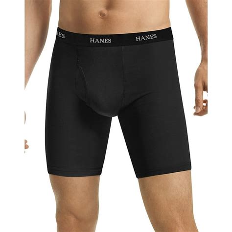 Hanes Mens Classics Tagless Stretch Fit Boxer Briefs With Comfort